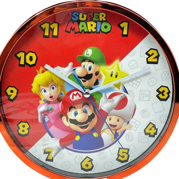Super Mario Brothers Table Top Clock - Mario Luigi Princess Peach Mushroom - Picture 2 of 8